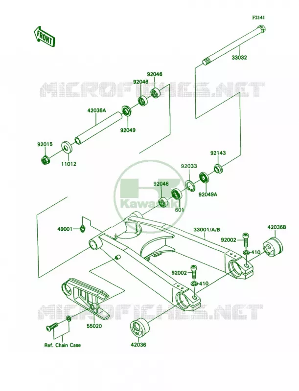 Swing Arm Kawasaki MOTOS 1100 1991 Ninja ZX-11  ZX1100-C2
