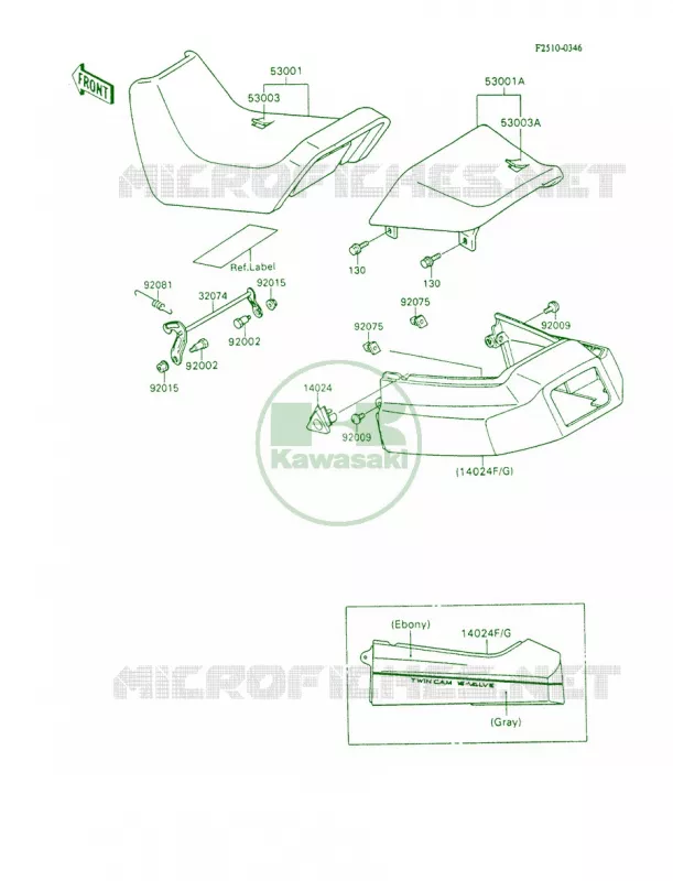 Seat Kawasaki MOTOS 600 1991 Ninja 600R  ZX600-C4