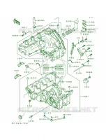 Crankcase pour Kawasaki Ninja ZX-7 1991