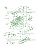 Cylinder Head pour Kawasaki Ninja ZX-7 1991