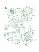 Engine Cover pour Kawasaki Ninja ZX-7 1991