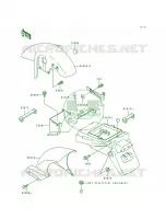 Fender pour Kawasaki Ninja ZX-7 1991
