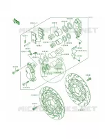 Front Caliper pour Kawasaki Ninja ZX-7 1991
