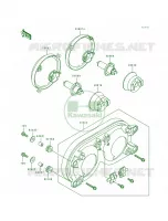 Head Lamp pour Kawasaki Ninja ZX-7 1991
