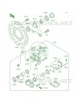 Rear Caliper pour Kawasaki Ninja ZX-7 1991