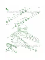 Swing Arm pour Kawasaki Ninja ZX-7 1991