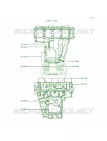 Crankcase Bolt Pattern pour Kawasaki Ninja ZX-7R 1991