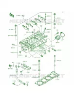 Cylinder Head pour Kawasaki Ninja ZX-7R 1991