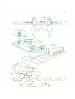 Decal pour Kawasaki Ninja ZX-7R 1991