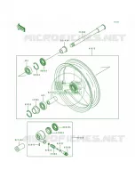 Front Hub pour Kawasaki Ninja ZX-7R 1991