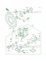 Rear Caliper pour Kawasaki Ninja ZX-7R 1991