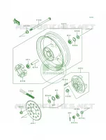 Rear Hub pour Kawasaki Ninja ZX-7R 1991