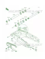 Swing Arm pour Kawasaki Ninja ZX-7R 1991