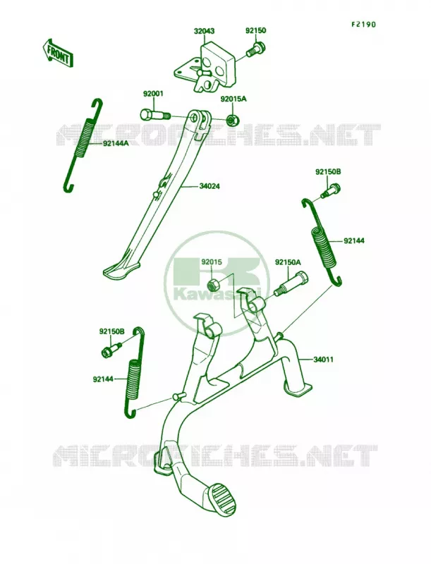 Stands Kawasaki MOTOS 1000 1990 Ninja ZX-10  ZX1000-B3