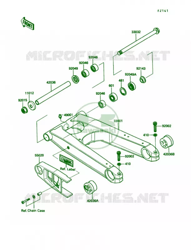 Swingarm Kawasaki MOTOS 1000 1990 Ninja ZX-10  ZX1000-B3