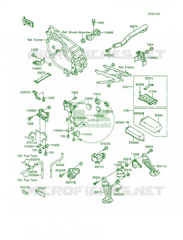 Battery Case Kawasaki MOTOS 600 1990 Ninja 600R  ZX600-C3
