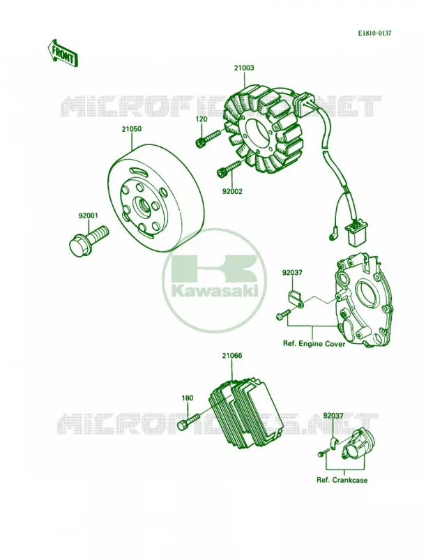 Generator Kawasaki MOTOS 600 1989 Ninja 600R  ZX600-C2