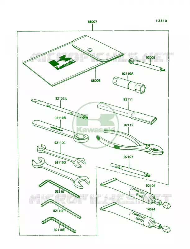 Owner's Tools Kawasaki MOTOS 600 1989 Ninja 600R  ZX600-C2