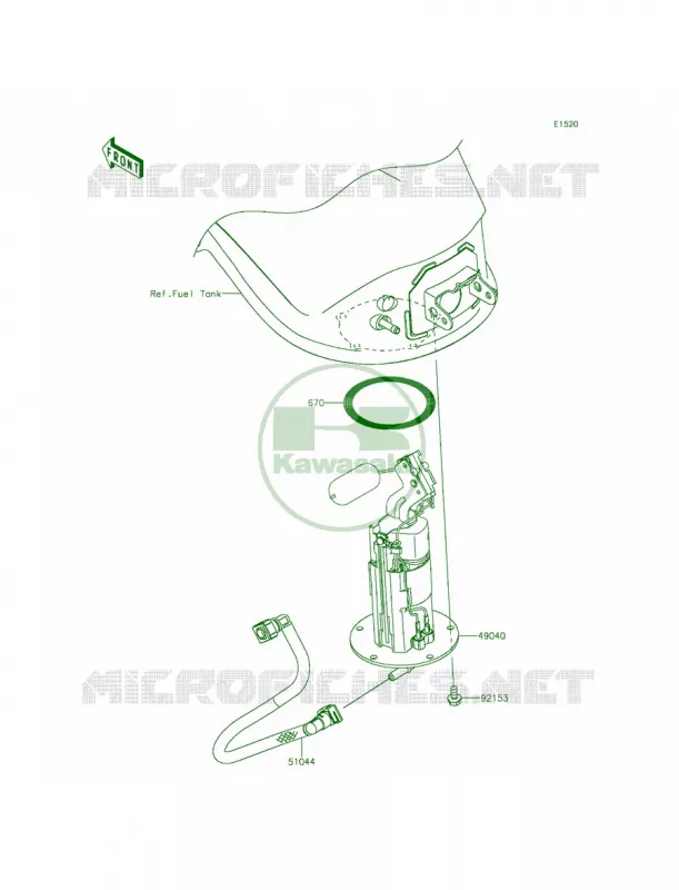 Fuel Pump Kawasaki MOTOS 1000 2015 Ninja 1000 ABS  ZX1000MFF