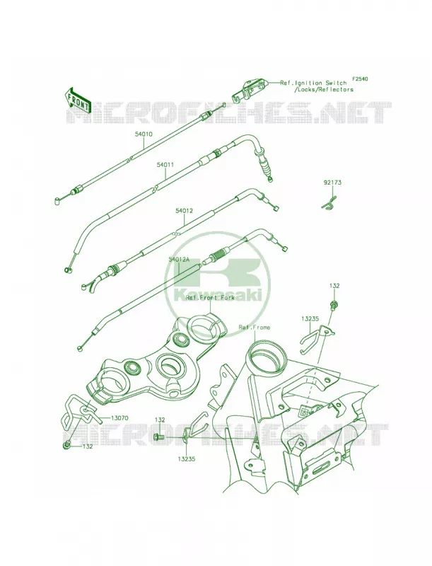 Cables Kawasaki MOTOS 650 2015 Ninja 650 ABS  EX650FFF