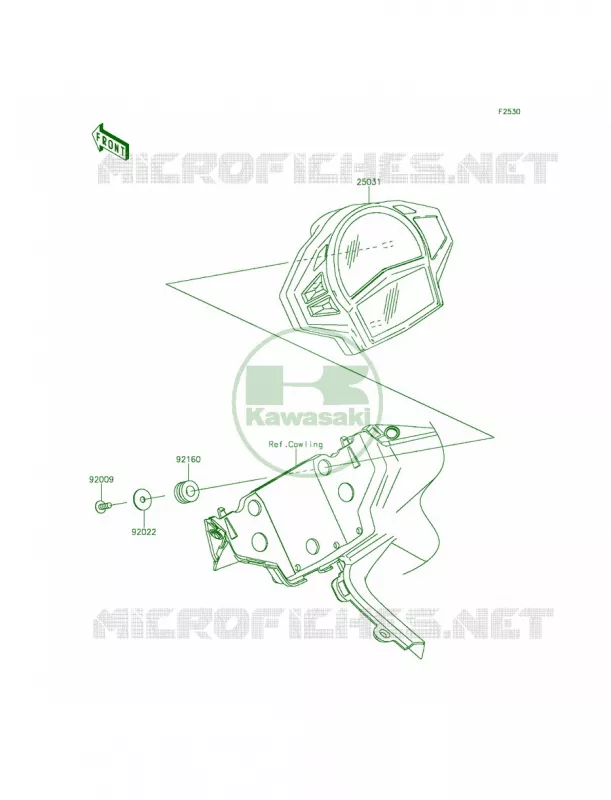 Meters Kawasaki MOTOS 650 2015 Ninja 650 ABS  EX650FFF