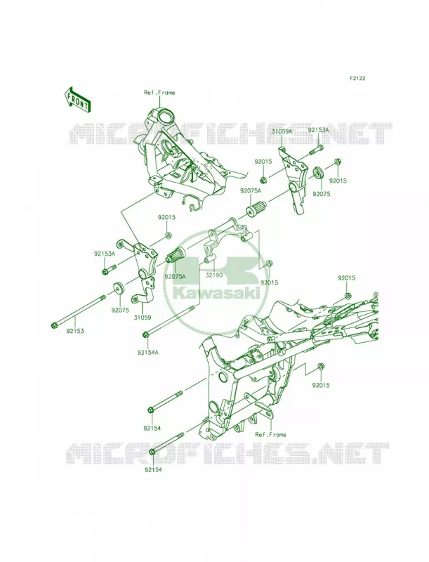 Engine Mount Kawasaki MOTOS 300 2015 Ninja 300 ABS  EX300BFF