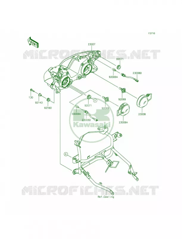 Headlights Kawasaki MOTOS 300 2015 Ninja 300 SE  EX300AFFA