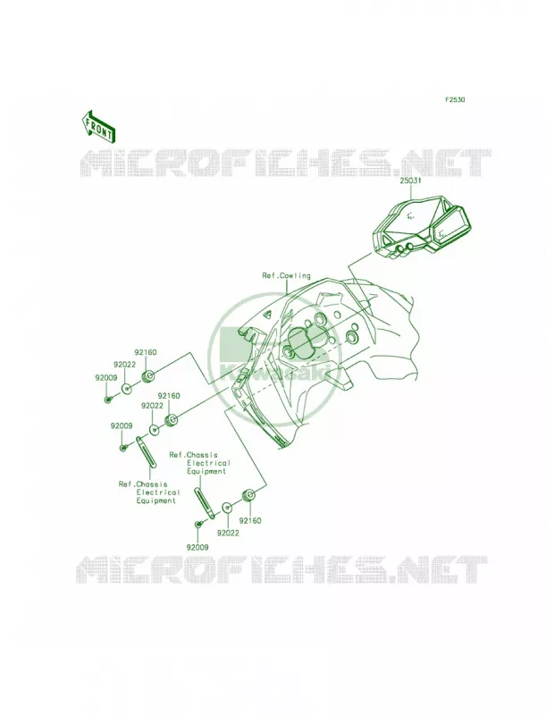 Meters Kawasaki MOTOS 300 2015 Ninja 300 SE  EX300AFFA