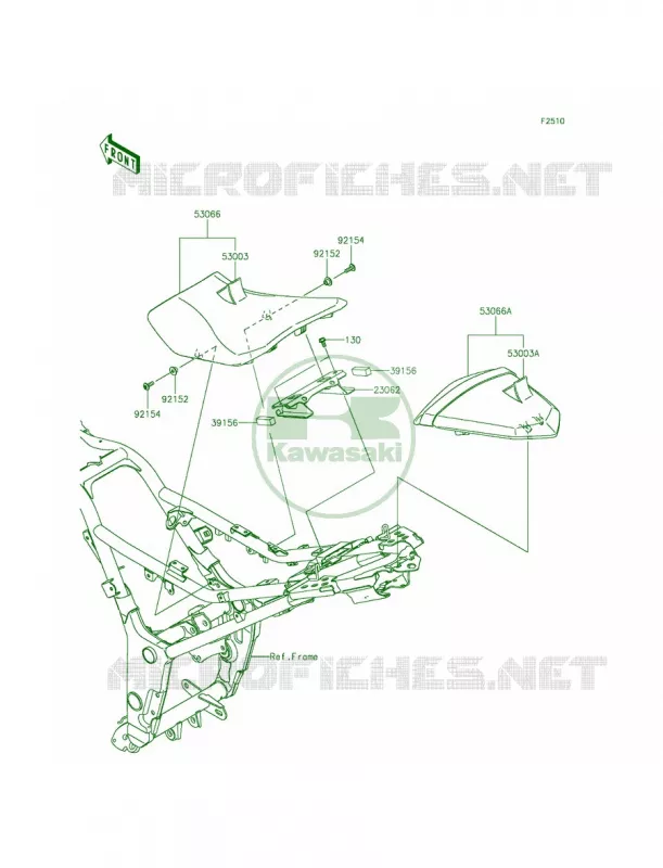 Seat Kawasaki MOTOS 300 2015 Ninja 300 SE  EX300AFFA