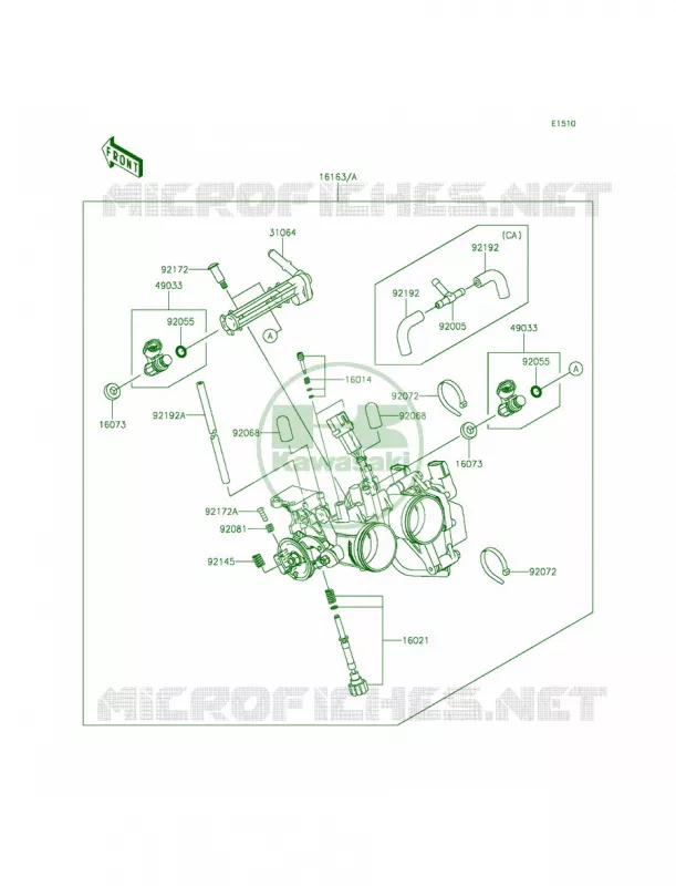 Throttle Kawasaki MOTOS 300 2015 Ninja 300 SE  EX300AFFA