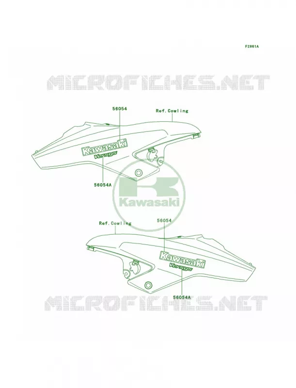 DecalsBlackCCFCAUS Kawasaki MOTOS 650 2013 Versys  KLE650CDF