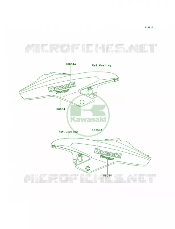 DecalsBlackCEF Kawasaki MOTOS 650 2013 Versys  KLE650CDF