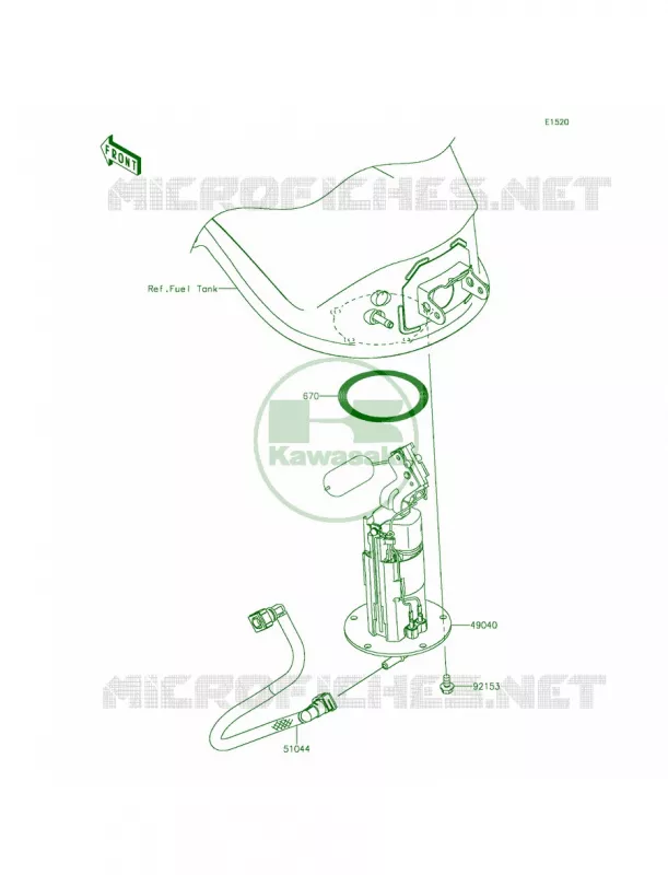 Fuel Pump Kawasaki MOTOS 1000 2014 Ninja 1000 ABS  ZX1000MEF