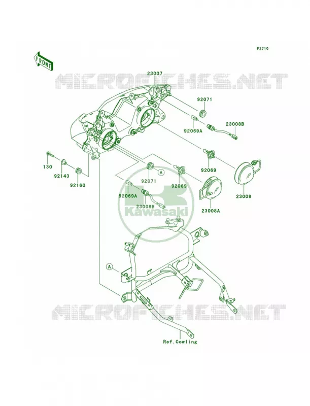 Headlights Kawasaki MOTOS 300 2014 Ninja 300  EX300AES