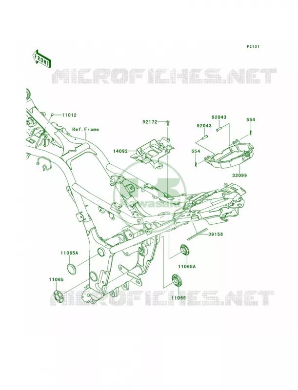 Frame Fittings Kawasaki MOTOS 300 2014 Ninja 300  EX300AESA