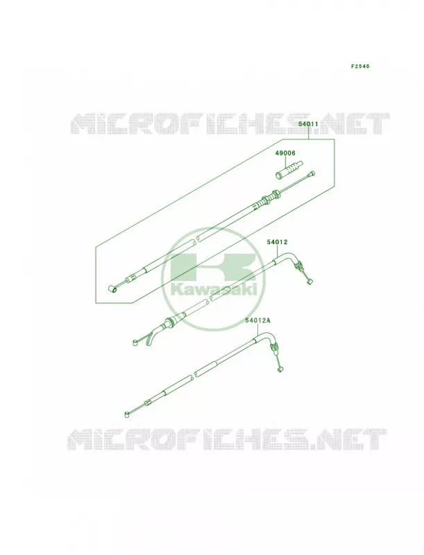 Cables Kawasaki MOTOS 300 2014 Ninja 300 SE  EX300AEF