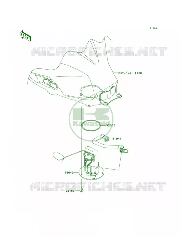 Fuel Pump Kawasaki MOTOS 300 2014 Ninja 300 SE  EX300AEF