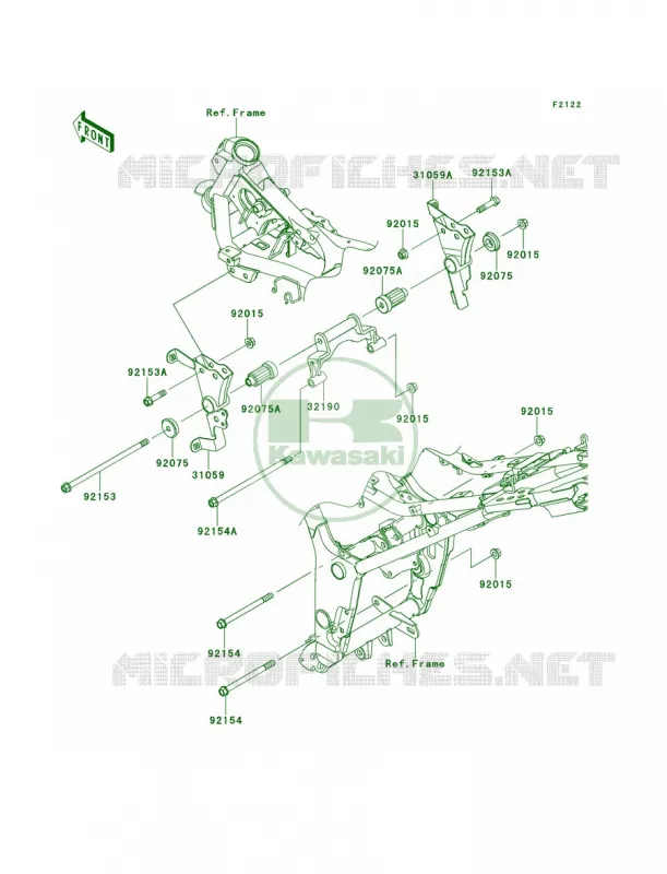 Engine Mount Kawasaki MOTOS 300 2014 Ninja 300 SE  EX300AEFA