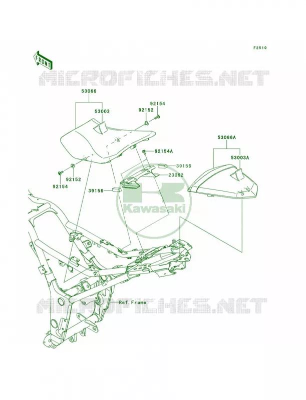 Seat Kawasaki MOTOS 300 2014 Ninja 300 SE  EX300AEFA