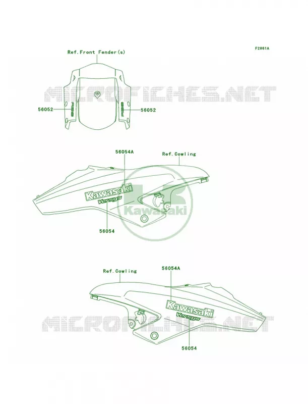DecalsBlackCAUS Kawasaki MOTOS 650 2014 Versys ABS  KLE650DEF