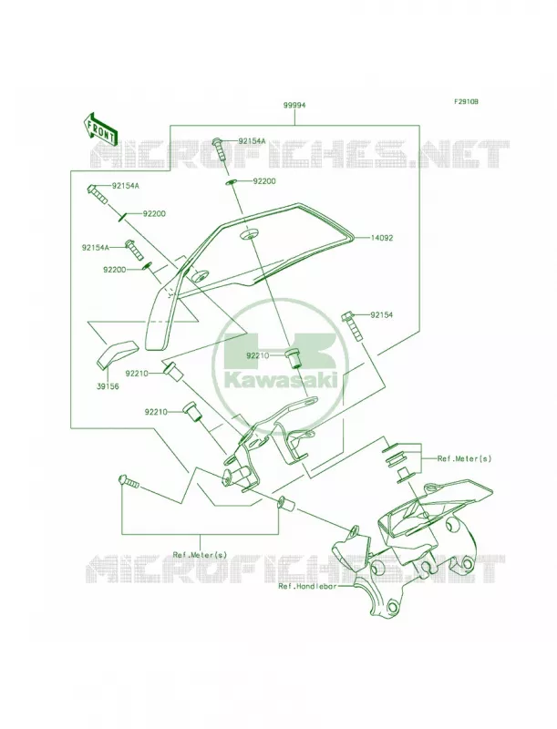 AccessoryMeter Cover Kawasaki MOTOS 1000 2014 Z1000 ABS  ZR1000GEFA