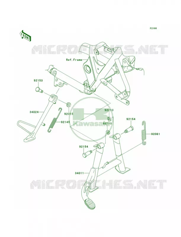 Stands Kawasaki MOTOS 800 2014 W800  EJ800AEF