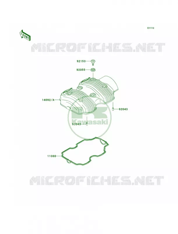 Cylinder Head Cover Kawasaki MOTOS 800 2014 W800  EJ800AEFA