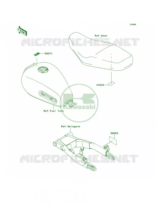 Labels Kawasaki MOTOS 800 2014 W800  EJ800AEFA