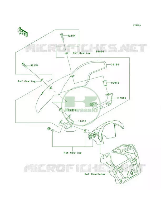 AccessoryDeflector Kawasaki MOTOS 650 2014 ER-6n  ER650EEF