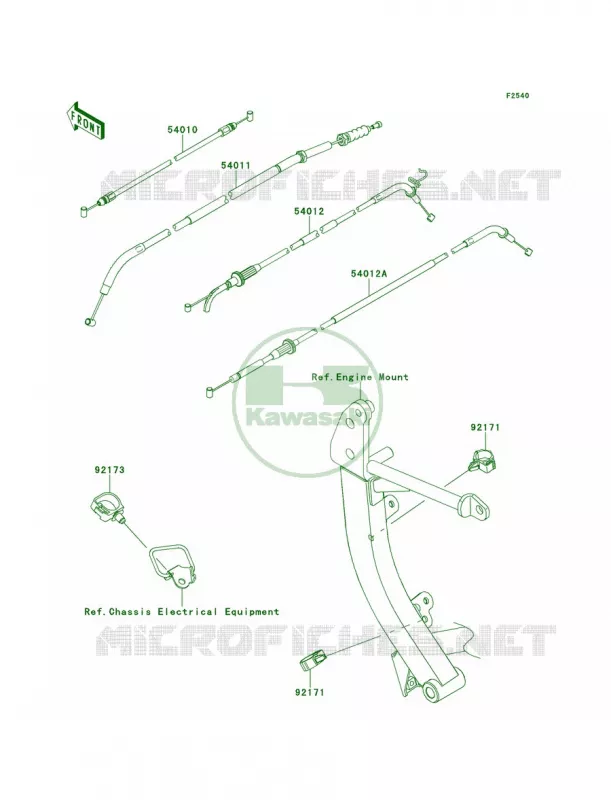 Cables Kawasaki MOTOS 100 2014 Versys 1000  KLZ1000AEF