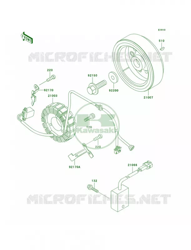 Generator Kawasaki MOTOS 300 2000 KLX300R  KLX300-A5