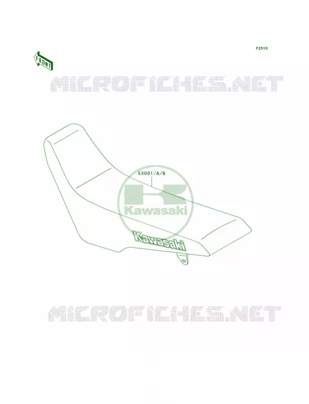 Seat Kawasaki MOTOS 300 2000 KLX300R  KLX300-A5