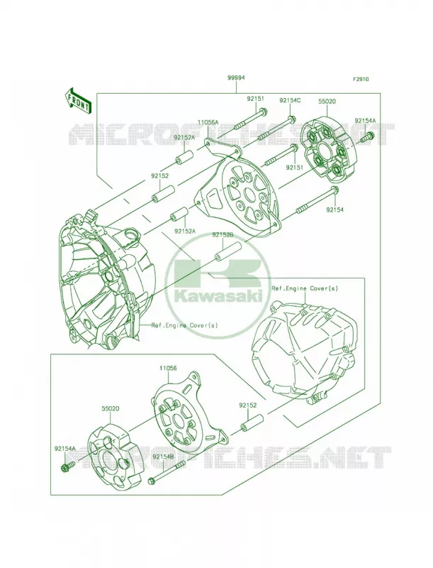 AccessoryEngine Guard Kawasaki MOTOS 800 2014 ZR800  ZR800AEF