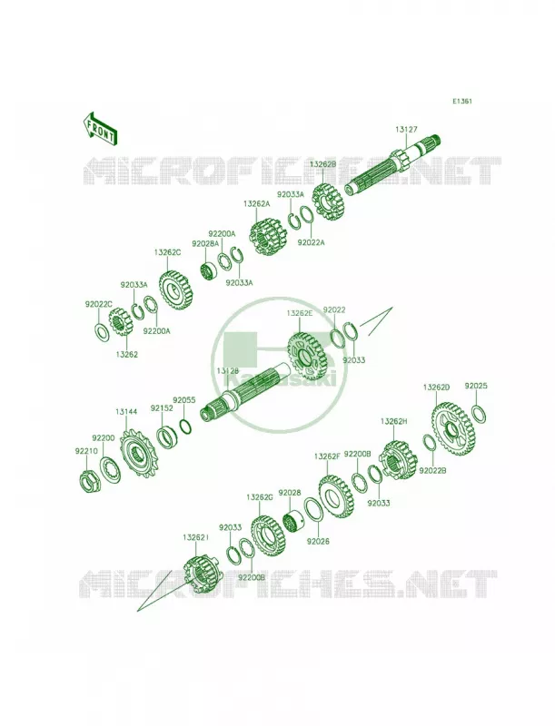 Transmission Kawasaki MOTOS 250 2014 Z250SL  BR250FEF